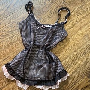 Pink and Black short night gown size M